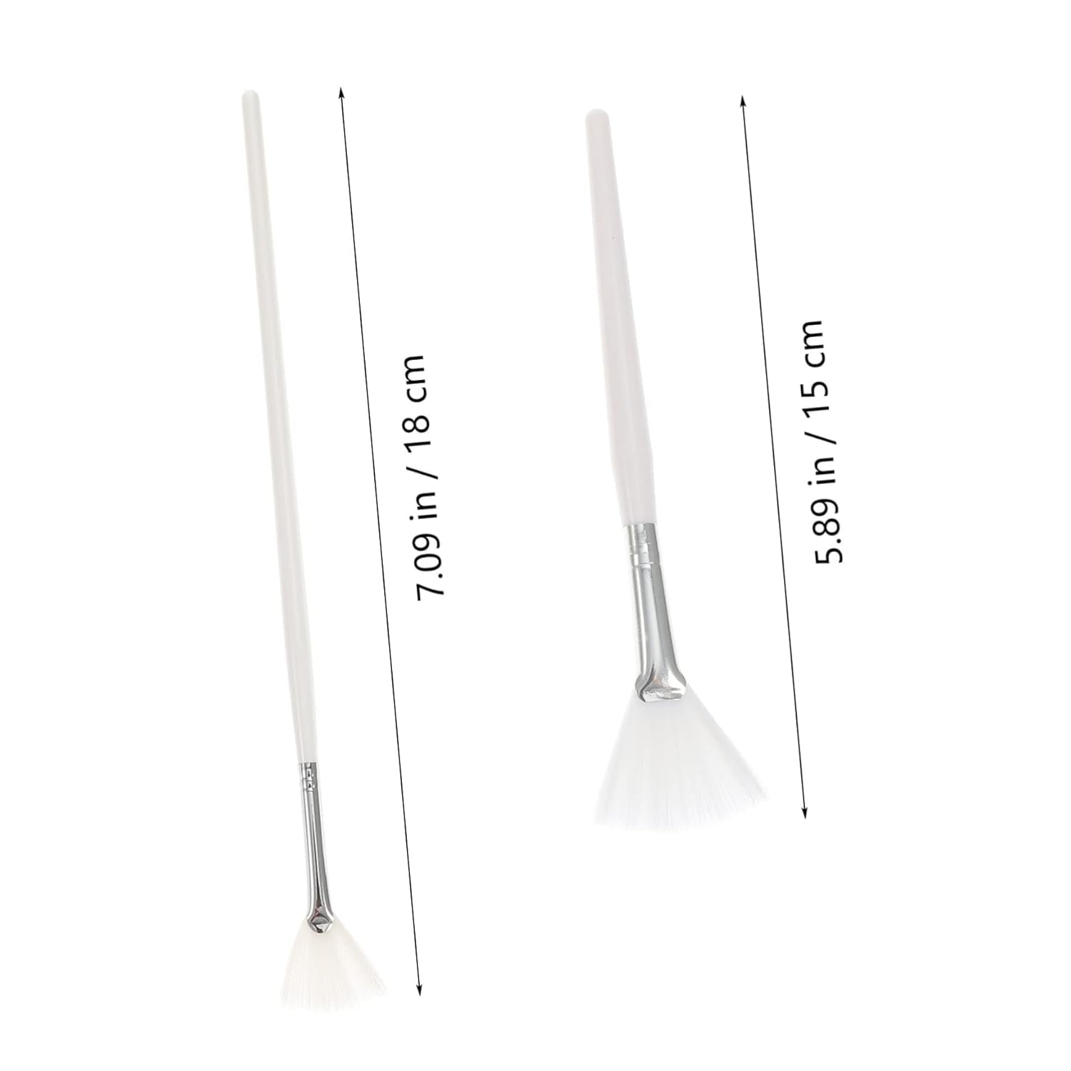 2Pcs Facial Mask Applicator Brush Dual-Sided Tools for Smooth Application of Skincare and Beauty Products Easy to Clean Durable Bristles for All Face Shapes