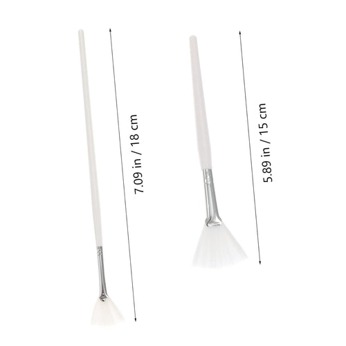 2Pcs Facial Mask Applicator Brush Dual-Sided Tools for Smooth Application of Skincare and Beauty Products Easy to Clean Durable Bristles for All Face Shapes